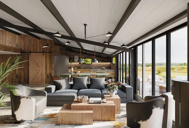 barn living room